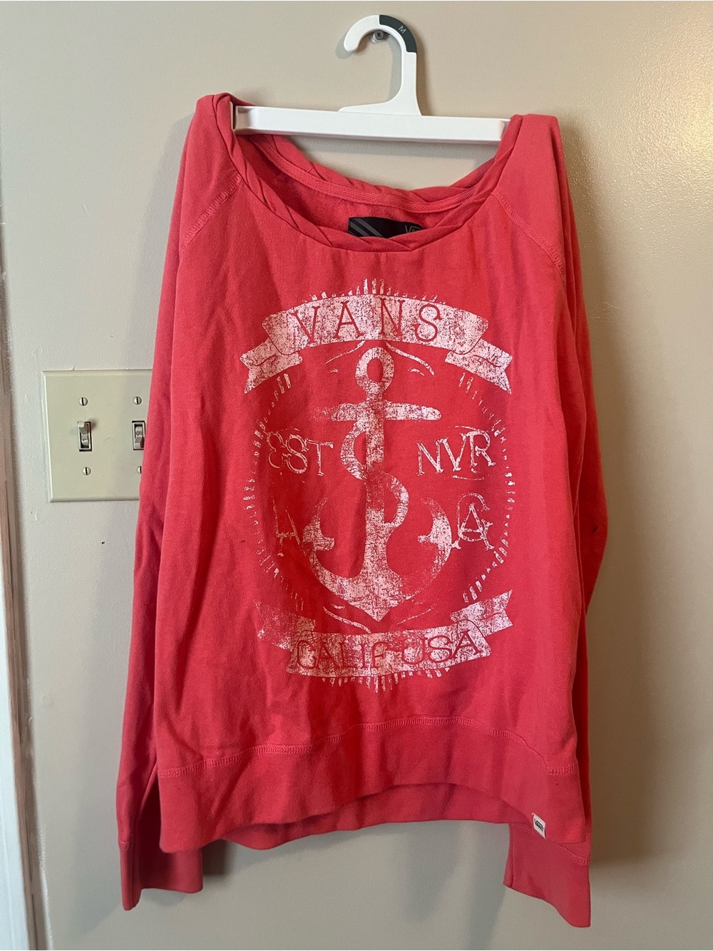 Vans Coral Pink Graphic Sweatshirt